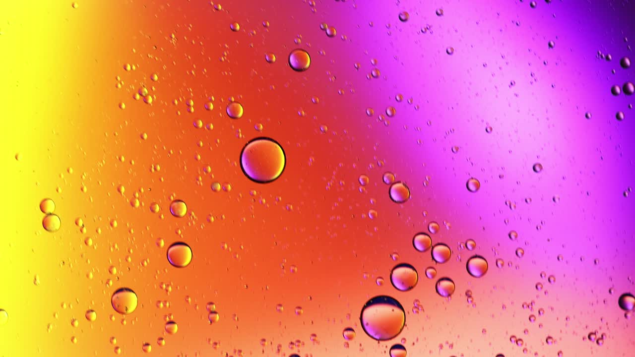 Colorful Abstract Oil and Water Bubbles