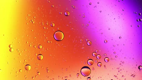 burbujas de aceite y agua abstractas de colores