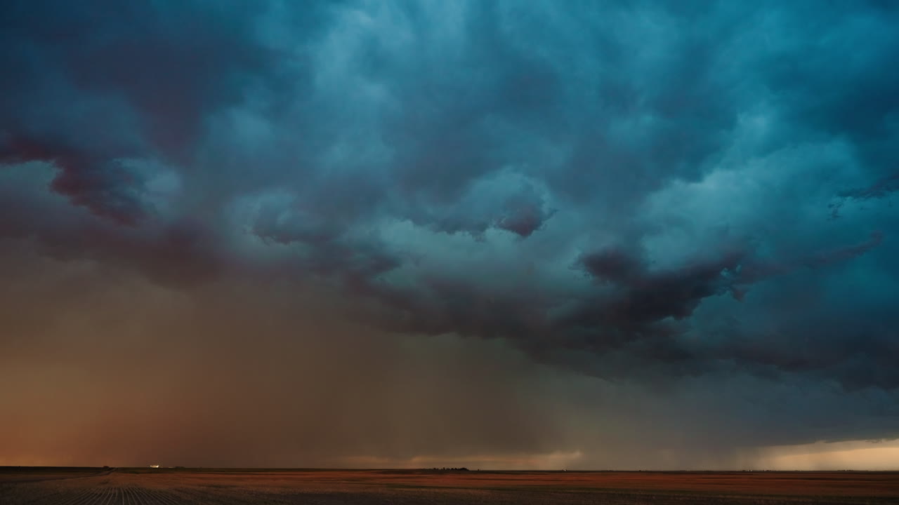 Stormy Sky over an Open Field