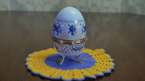 huevo de fabergé réplica de cerámica decorativa