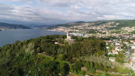 Luftaufnahme-Der-Stadt-Vigo,-Galizien,-Spanien