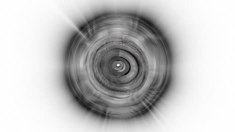 patrón circular abstracto en escala de gris