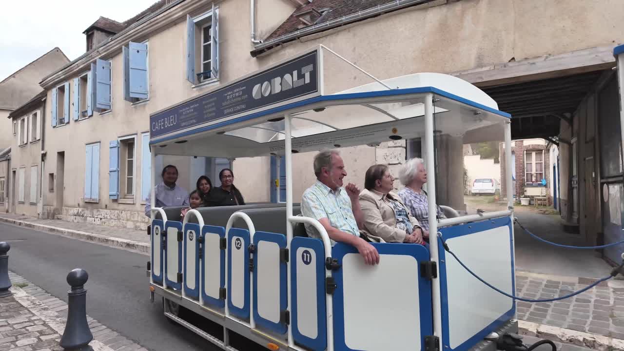 Tourist Train Tour in a Charming European Town