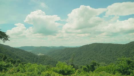 scenic viewpoint in khao yai national park, thailand with forest and valley