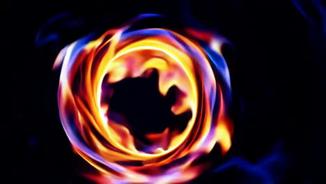 abstract colorful fire ring