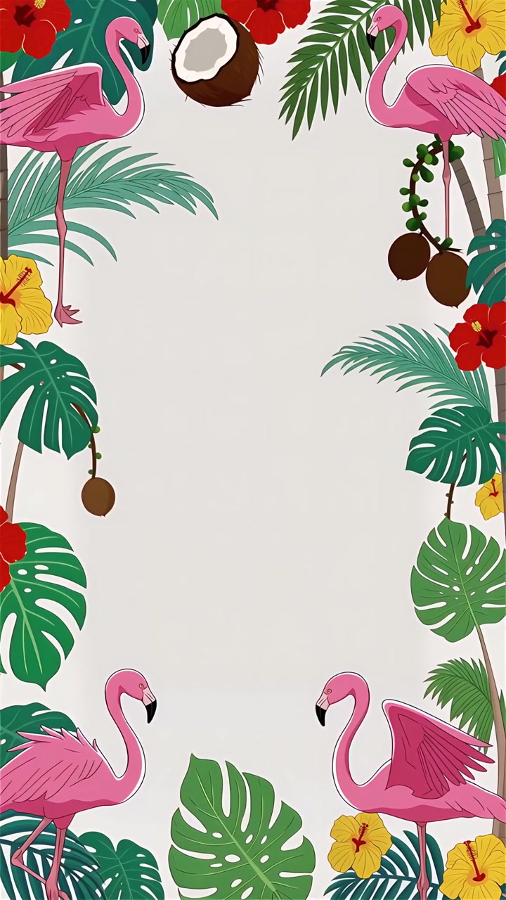 Tropical Summer Background Animation 4K