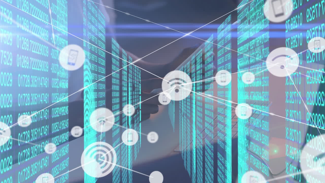 munizioni di reti di connessioni e elaborazione dei dati su persone che utilizzano tablet