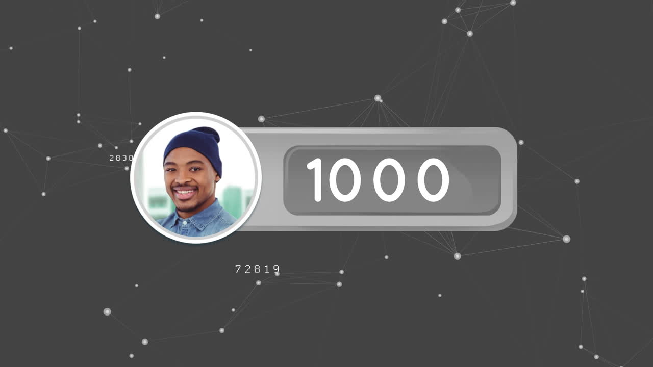 프로파일 아이콘과 비대칭 라인