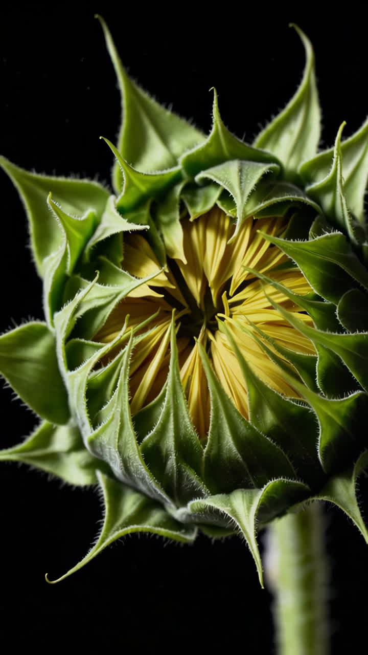 Close-up of a Sunflower Bud