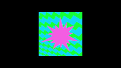 animación de gráficos en movimiento de colores sobre fondo negro