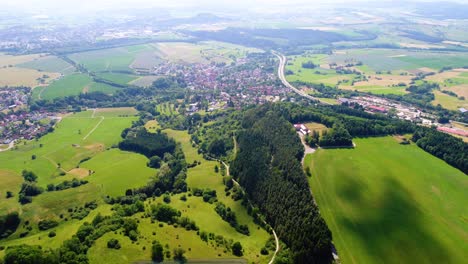 aerial view of baden-wurttemberg zollernalbkreis germany