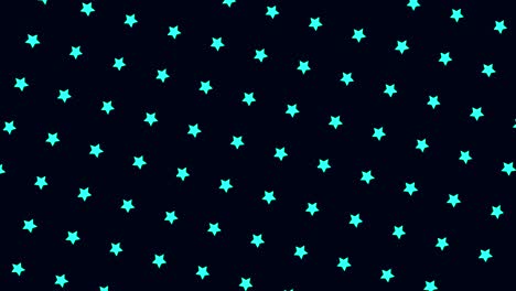 patrón de estrellas de color cian en fondo oscuro