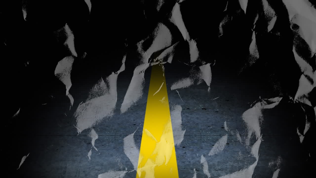 도로 위의 스크래치의 애니메이션