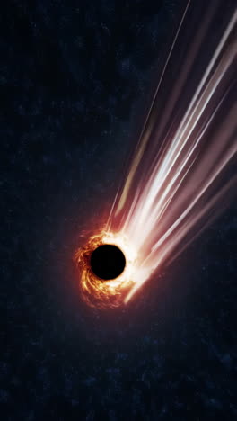 Black Hole with Jets in Space