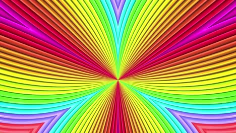 colores del arco iris rayas abstractas, fondo en 4k con pintura brillante brillante animación sin costuras suave con color gradiente estructuras simétricas 5