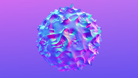 esfera geométrica mística del arco iris futurista en gradiente