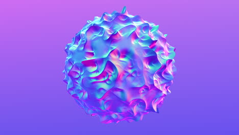 futuristic rainbow mystical geometric sphere on gradient