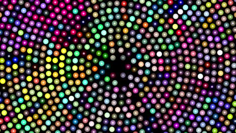 fondo abstracto con puntos rotativos de colores