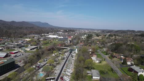 Vista-Aérea-Del-Paisaje-De-Pigeon-Forge