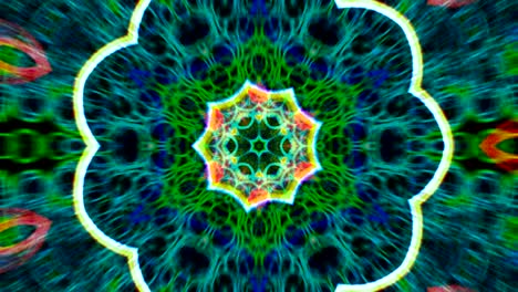 patrones de secuencia de caleidoscopio virtual, ciclo infinito o sin costuras.