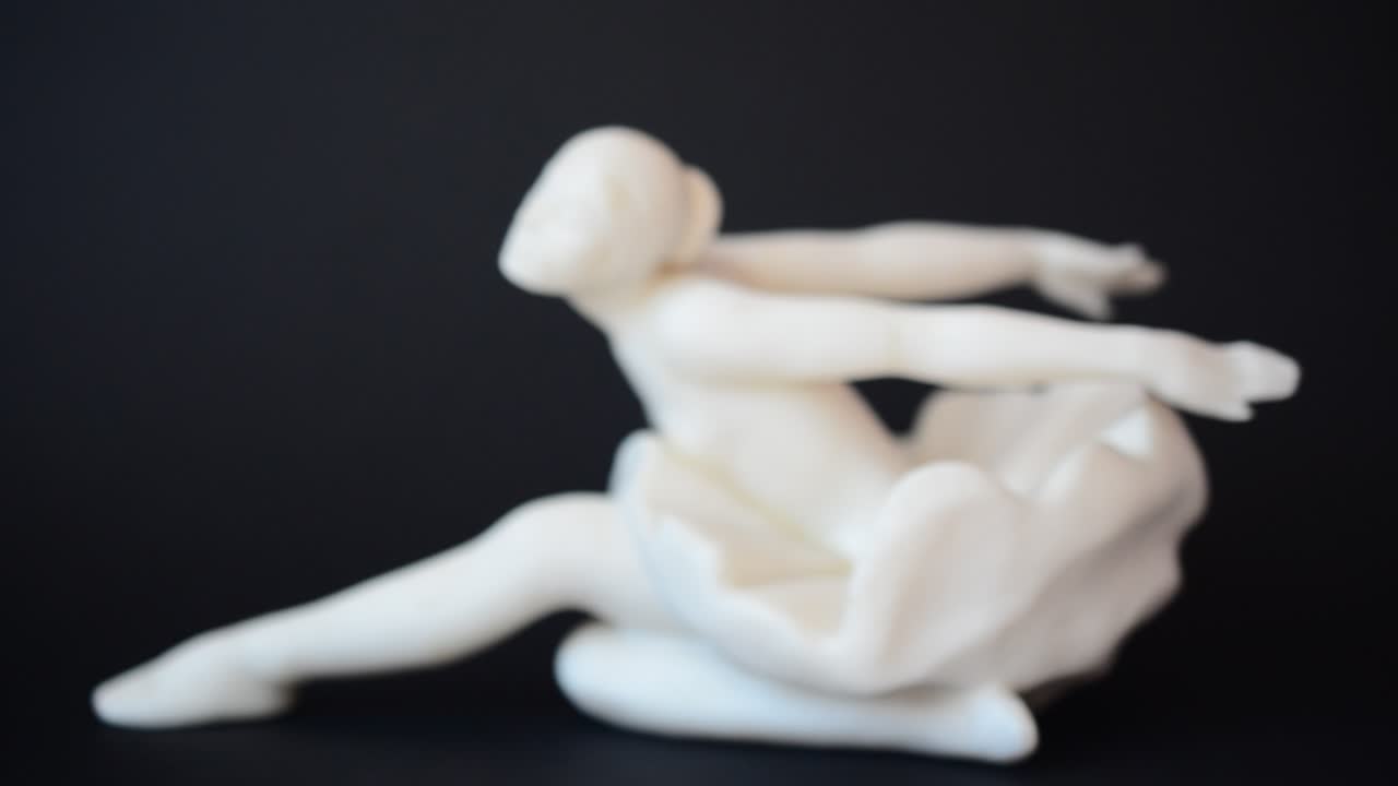 Fotografering af ballerinafigur. Fotografering af en figur