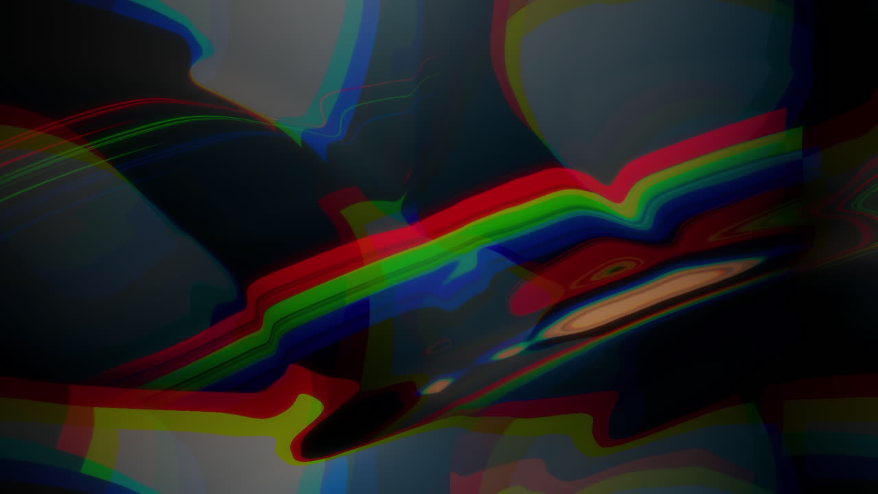 Abstract Colorful Liquid Lines