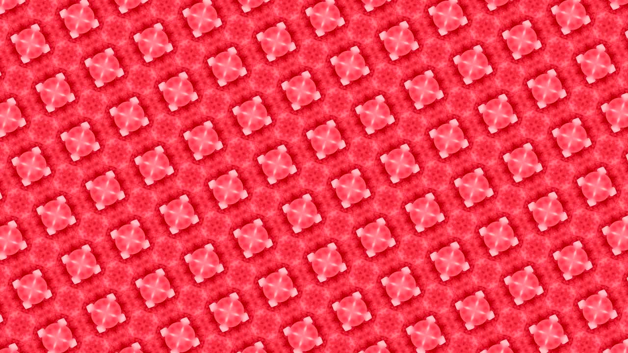 그것은 시계 방향으로 회전하면서 색을 빠르게 바꾸는 그래픽 패턴이며, 시계 방향을 반대로 회전하여 최면과 스트로보스코프 효과를 만니다.