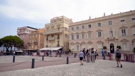 monaco square with people