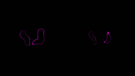 gráficos de movimiento de animación de bucle de propagación de círculo distorsionado