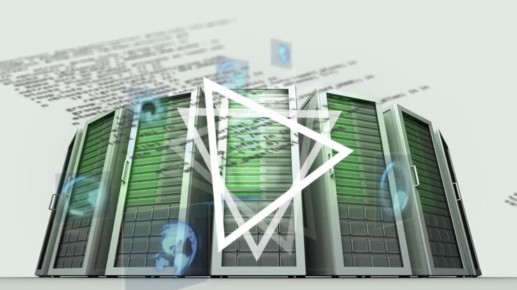 Animation of data processing over computer servers