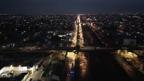 night hyperlapse central avenue, ecatepec, mexico