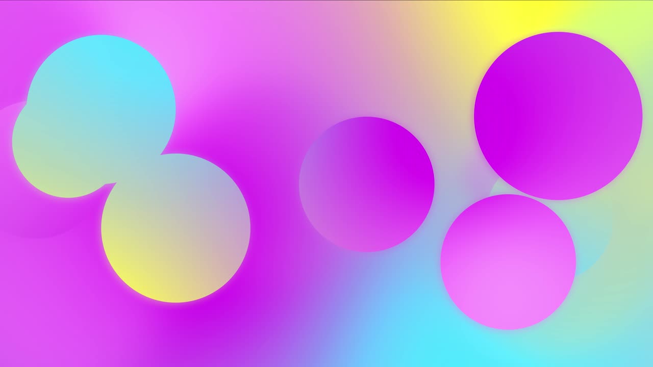 4k fondos de bucle abstractos con formas de gradiente vibrantes.