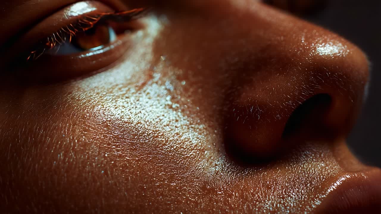 Close-Up Exploration of Skin and Eyes: A Captivating Study of Texture, Reflection, and Emotion in a Stunning Macro Imagery of Human Features