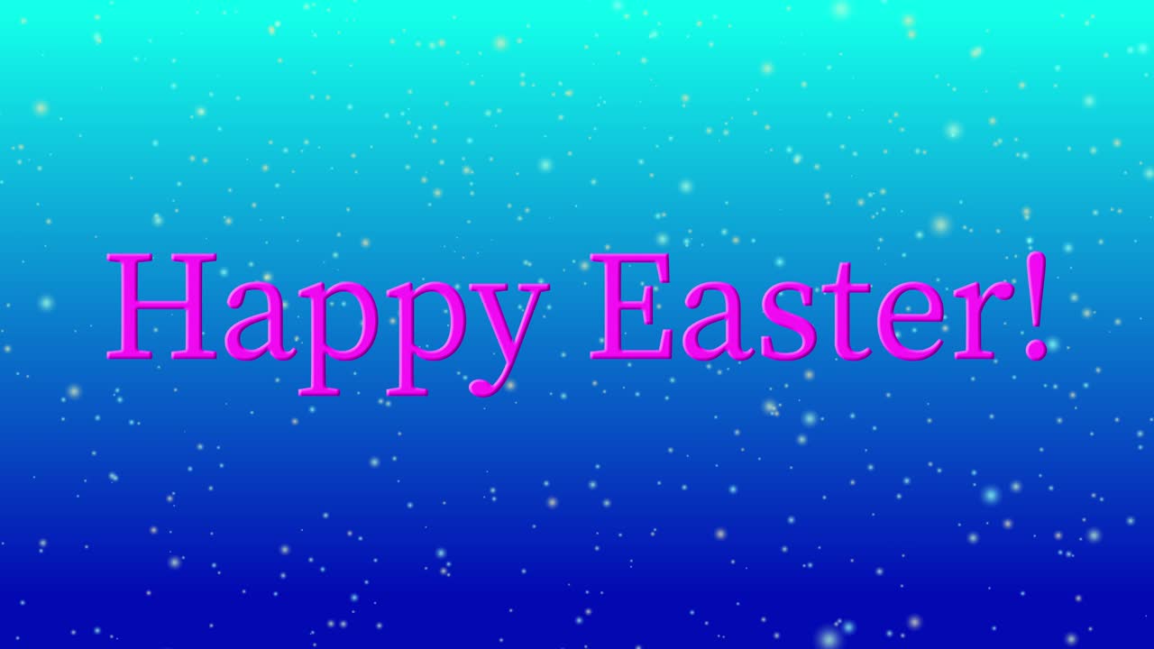 feliz evento de pascua texto animación gráficos en movimiento