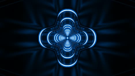 blue looped glossy background tunnel