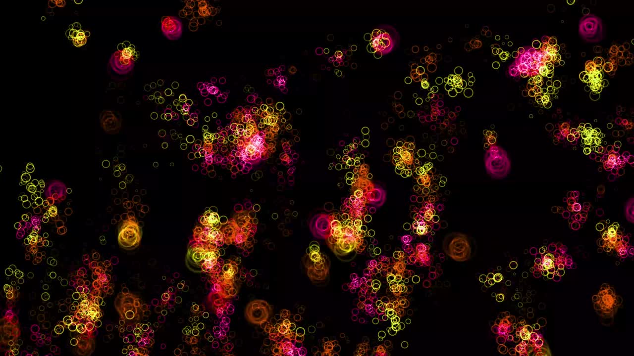 반지 모양 입자 애니메이션 모션 그래픽