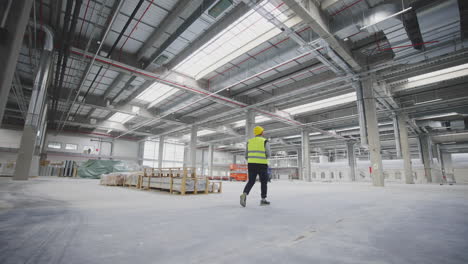 inspection of new industrial hall