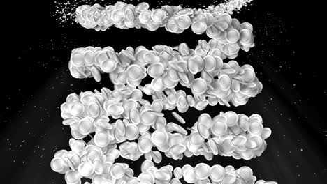 silver coin particles, cg animation