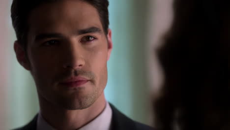 close-up of a man in a business suit