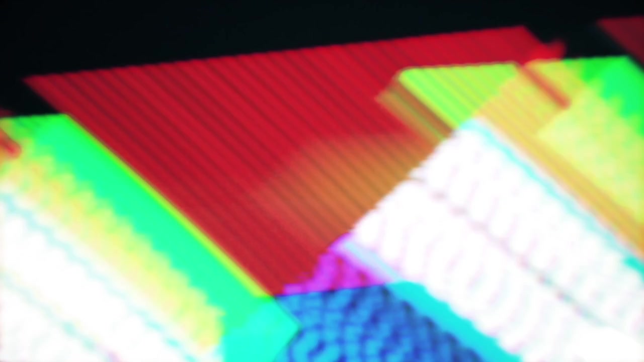 Lebendiger digitaler Glitch Lichtleck-Übergang