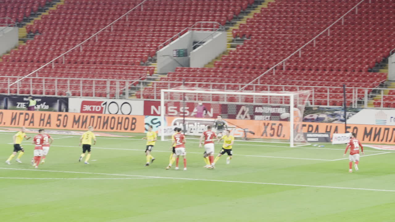 경기장 에서 축구 경기