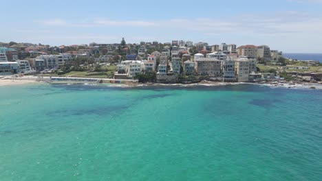 ben buckler suburb with blue sea at daytime in summer - north bondi, nsw, australia