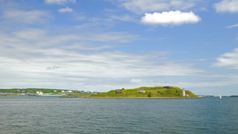 george island in halifax nova scotia on a beautiful summer day