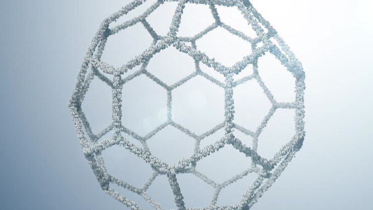 Forma 3D di molecole connesse.