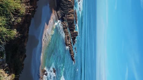 Playa-Praia-De-Odeceixe-Mar,-Océano-Atlántico,-Senderismo-Rota-Vicentina-El-Sendero-Del-Pescador