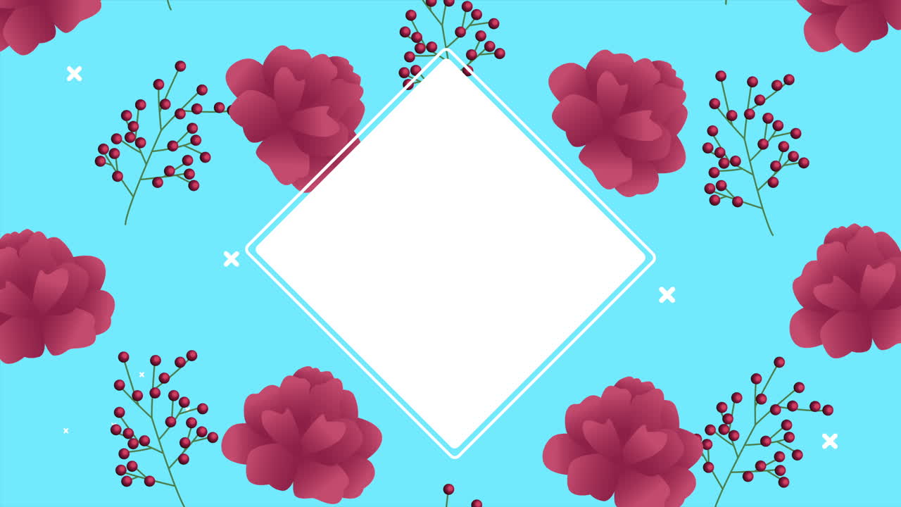 hermosa decoración floral con patrón de rosas rojas