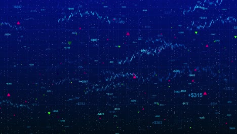 online exchange trading candles and up arrows financial growth background market prosperity