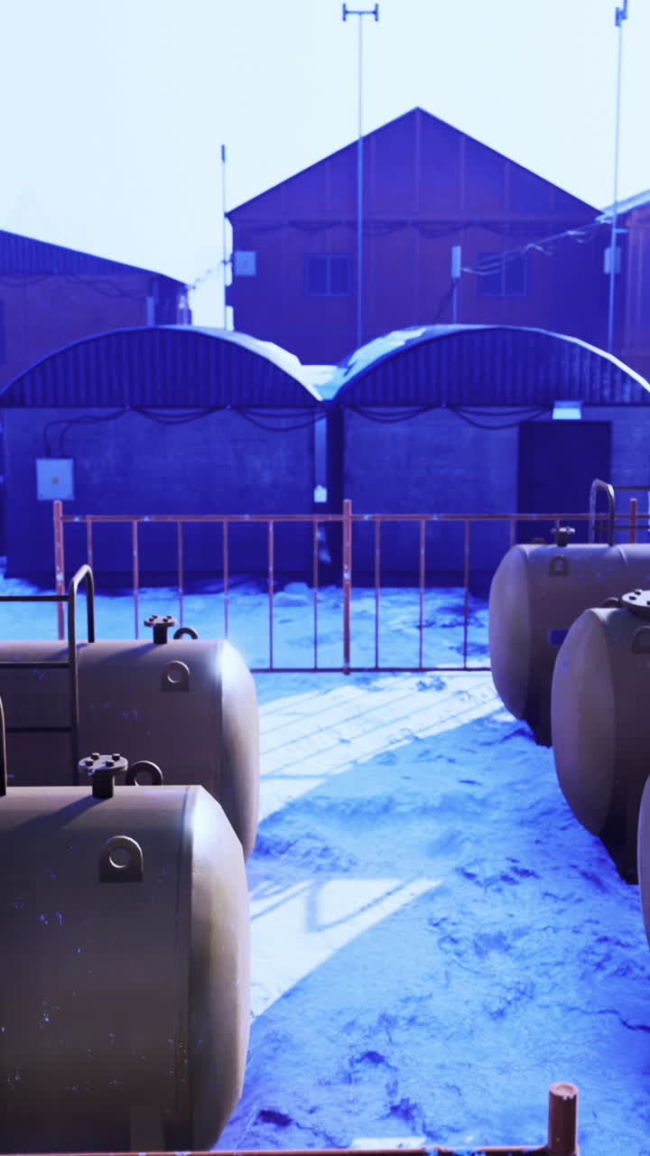 Exploring an isolated research station surrounded by ice and snow