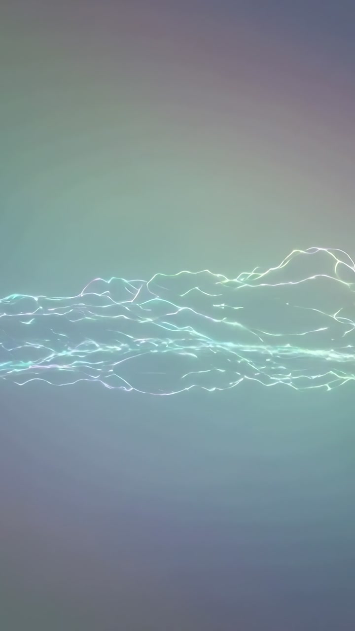 Vertical video: Layered waveform evolving on playback, rising into peaks and splitting for music