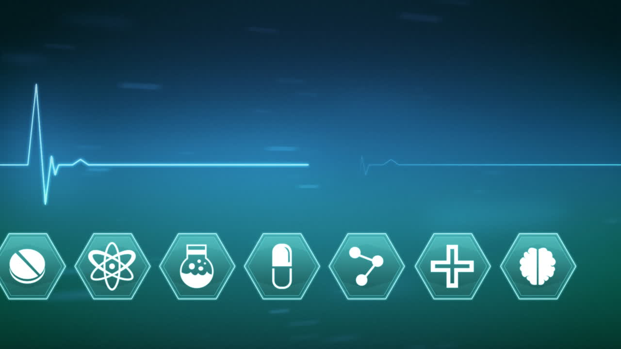 생명선과 함께 의학 과학 상징